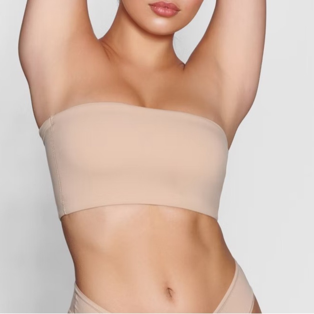SKIMS Tan Bandeau Bra